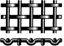flat top crimped wire mesh