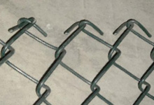 chain link fence knuckled end