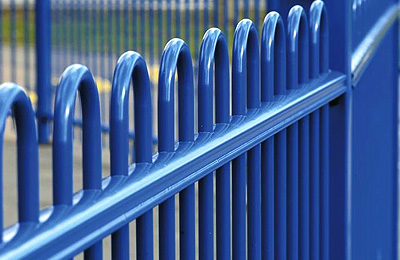 iron loop top fence