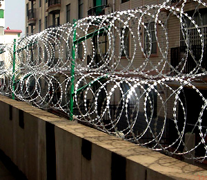 Bellows razor wire