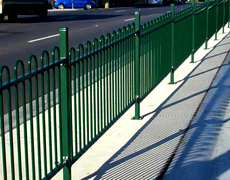 loop top steel fence