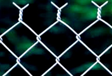 chain link fence twisted end