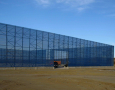 wind dust fence dust suppression wall